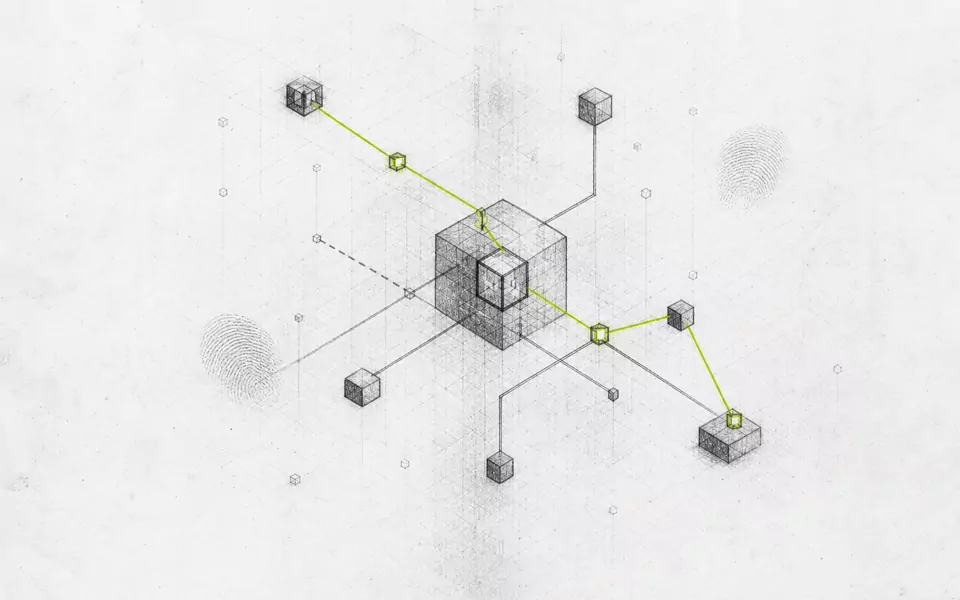 Abstract graphite supply-chain topology with a highlighted evidence path